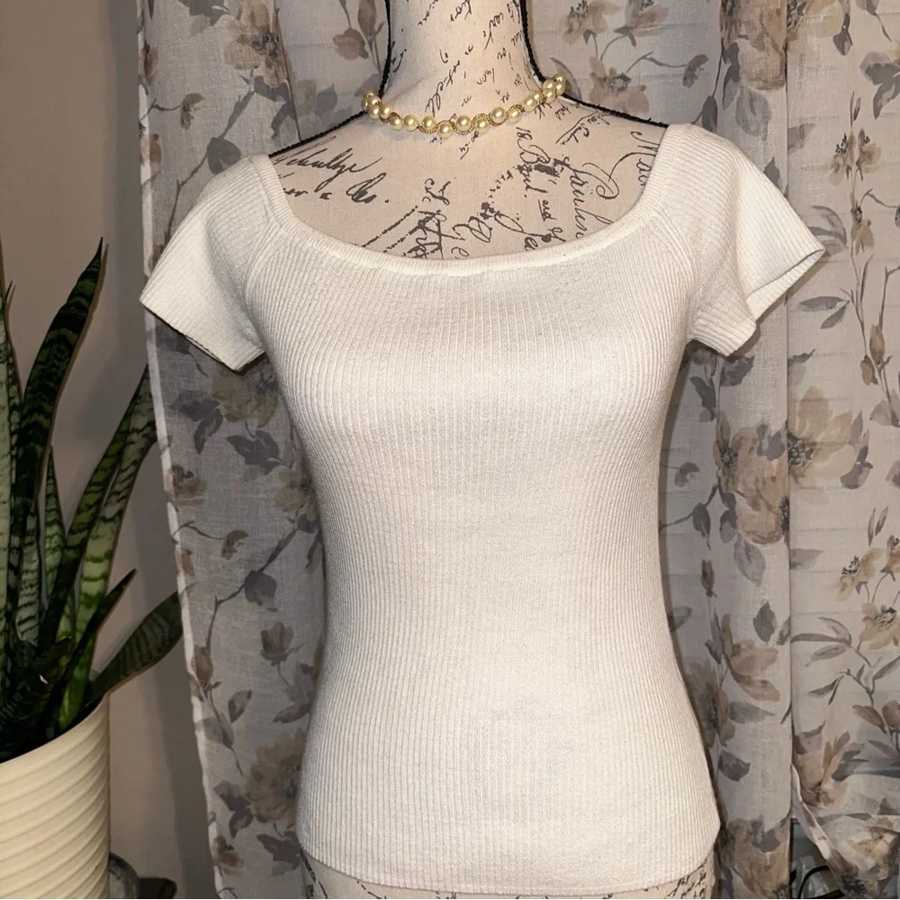Madewell Ivory Knit Top - Picture 3 of 3